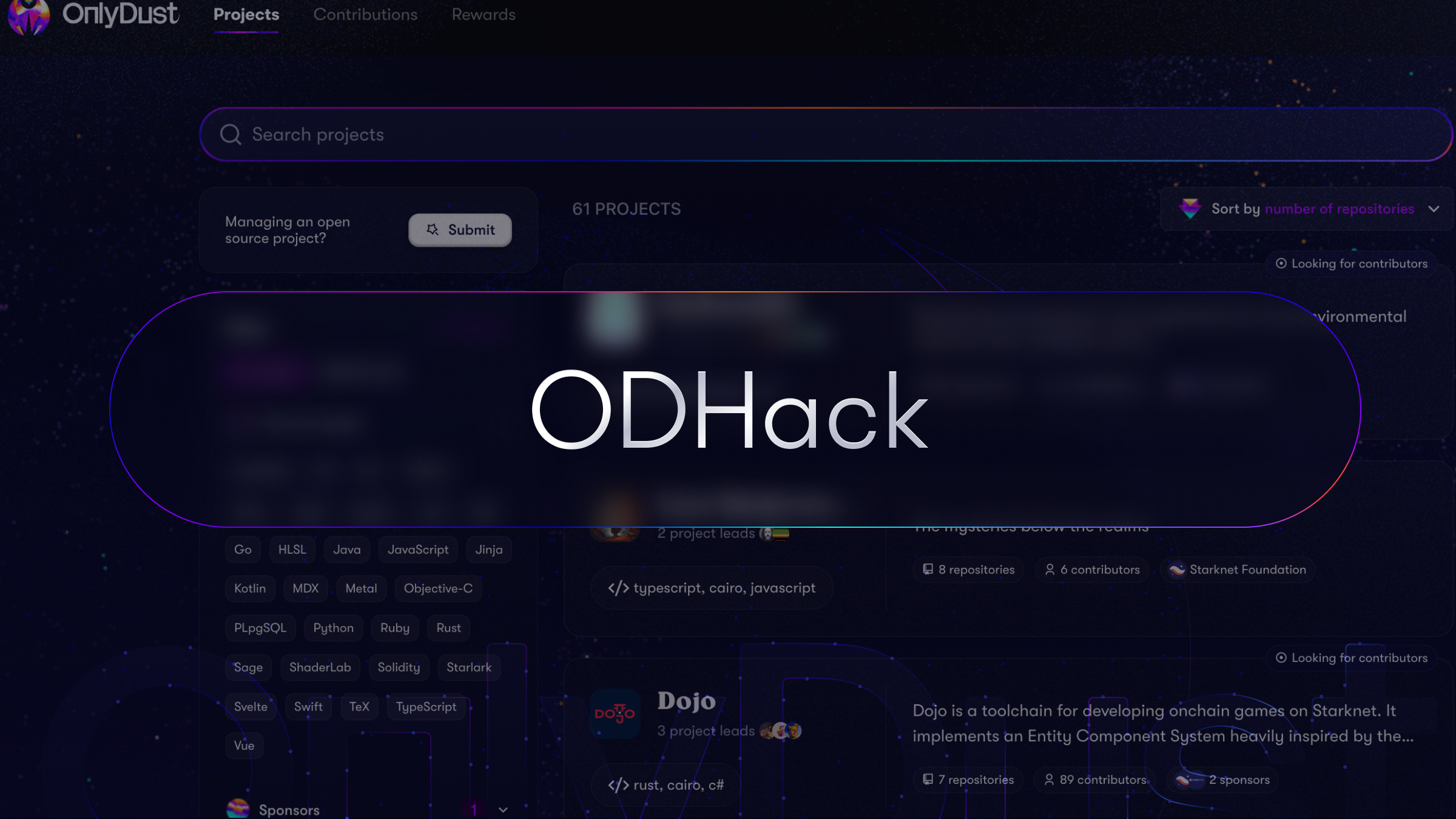 ODHack: 1st edition