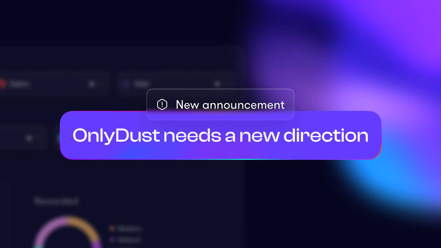 OnlyDust needs a new direction